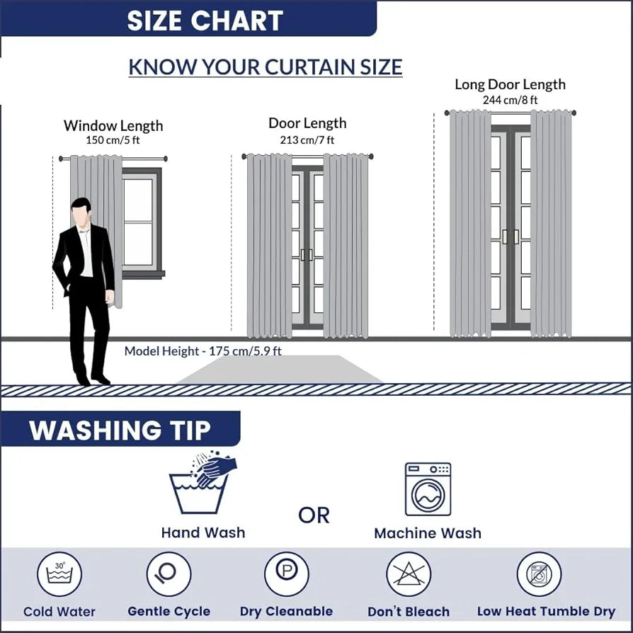 THE HOME STYLE Supersoft Printed Cotton Brushed Microfiber Eyelet Window Curtain 4x5 Feet  Grommet Curtain for Living Room